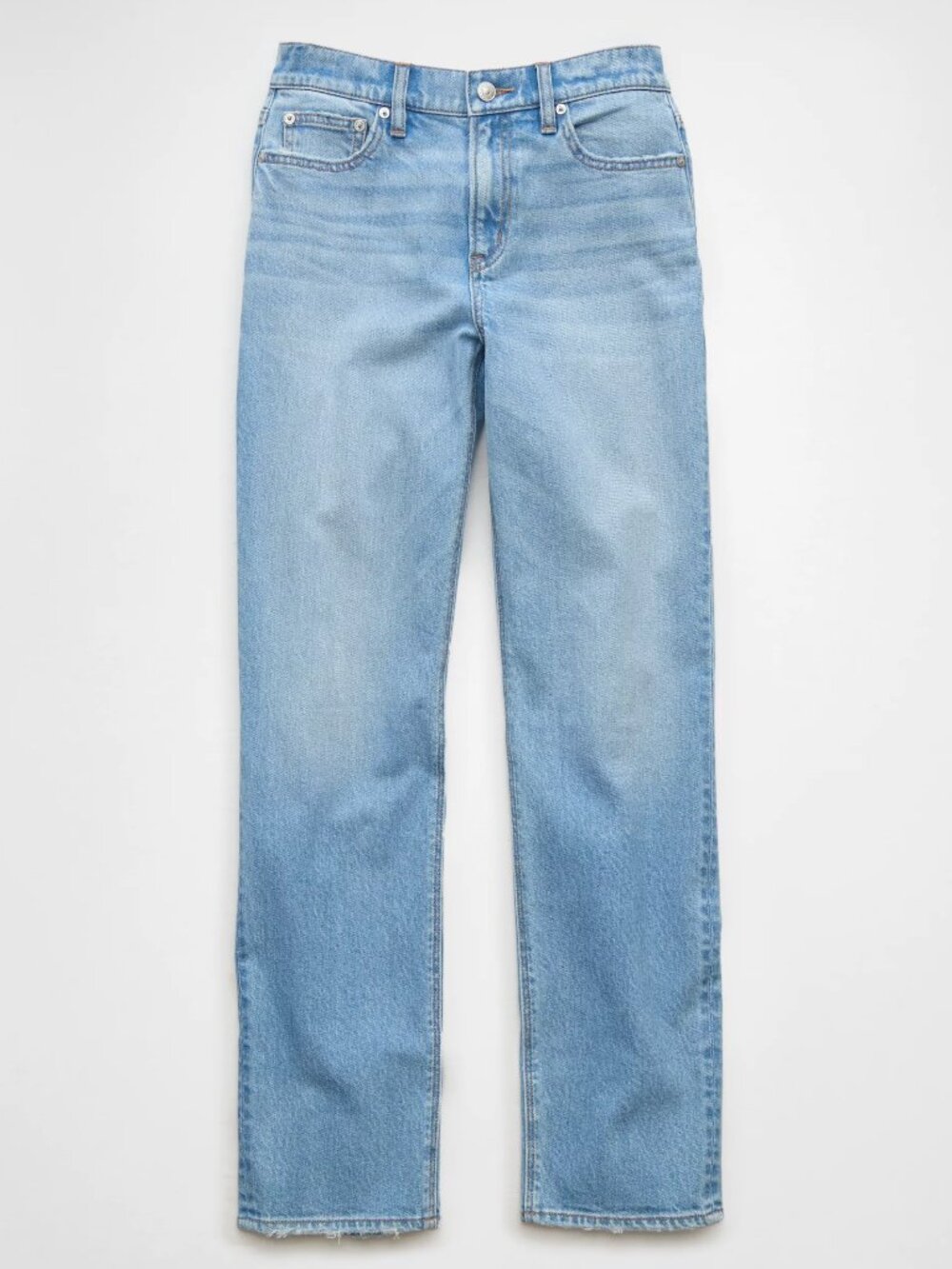 American Eagle AE Stretch Super High-Waisted Straight Jean Women size 6 Regular - Picture 15 of 16